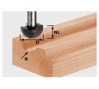 Fraise à gorge creuse HW avec queue de 8mm FESTOOL HW S8 R8 - 490985