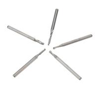 Fraise à Graver Cnc 3,175mm en Acier, Coupe et Sculpture | PVC et Panneau de Densité, Usage en Menuiserie, Finition Argentée, Outil de Remplacement