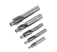 Fraise à lamer, 5pcs Fraises Etagée HSS, Fraise En Bout, Foret a Lamer Metal, M3-M8 Cutter Slot Forets Set, Coupe Foret De Forage à 4 Flûtes Pour Le Cuivre, L'aluminium, L'acier