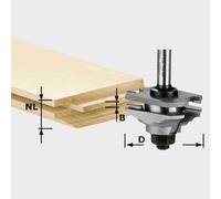 Fraise à languetter HW S8 D46 x D12-FD queue de 8 mm - FESTOOL 490643
