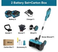 Fraise à neige électrique - Sans balais, sans fil - Largeur de travail de 33 cm - Portée de projection de 7,8 m - Compatible 18 V - Sans batterie ni chargeur - Orange/noir