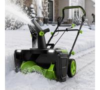 Fraise À Neige Électrique Sans Fil Avec Poignée Pliable 4Batteries