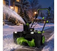 Fraise À Neige Électrique Sans Fil Avec Poignée Pliable 4Batteries