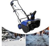 Fraise à neige électrique/souffleuse à neige - 2400 W Alimentation secteur - Avec câble - Poussée à la main - Sans batterie - Bleue