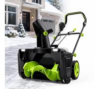 Fraise à Neige Électrique, Souffleuse à Neige Sans Fil 40V | Avec Double Phare à LED, Conception à Roulettes, Grande Maniabilité, pour Déneigement Terrasses et Patios(2Batteries)