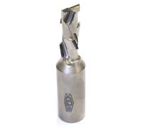 Fraise à queue BRÜCK DP Z 1+1 -ECO- / droite D=20 mm L1=103 mm L2=43 mm S=20x50 mm Équipement ECO 2,5 mm - Arête de perçage en carbure | 135015