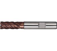 Fraise à queue DIN 6527 L Diamètre nominal 20 mm VHM TiAlN 35-38 DIN 6535 HB Nombre de dents 8 longues