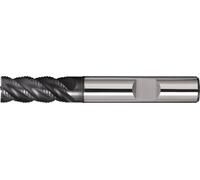 Fraise à queue DIN 6527 L, type NR-UNI, longueur nominale 20 mm, longueur d'insert 50 mm, VHM TiAlN DIN 6535 HB, nombre de dents : 4, longue