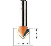 Fraise à rainure en V Makita 90º, longueur totale 80 mm, diamètre 6 mm x 8 mm