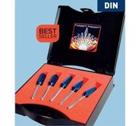 Fraise à rainure selon la norme DIN, Blue-Tec, 12 mm, arbre de 6 mm, lot de 5 pièces