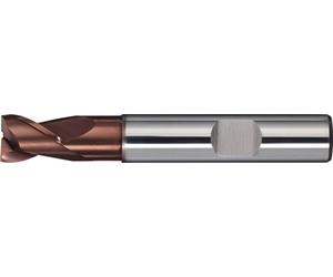 Fraise à rainurer DIN 6527 K, type N, diamètre nominal 12 mm, carbure monobloc TiAlN DIN 6535 HB, nombre de dents : 2, courtes