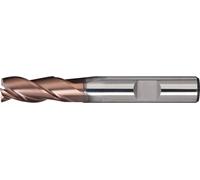Fraise à rainurer DIN 6527 L, type N, diamètre nominal 12 mm, carbure monobloc TiAlN DIN 6535 HB, nombre de dents : 3, longue