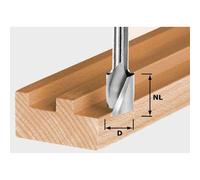 Fraise à rainurer hélicoïdale avec arête de base HW Spi S8 D10/30 FESTOOL 490980