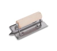 Fraise à rainurer Le béton de Marshalltown, R 6 mm, L 13 mm, P 13 mm avec Manche en Bois, en Acier, pour Le béton et Le Sol, Dimensions : 152x76 mm argent