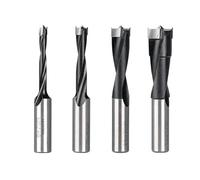 Fraise à rainurer Mèches Forstner en carbure à 2 cannelures, coupe-trou for le bois Rotation droite de 4.5 8mm, longueur totale 70mm, mèche routeur(5x70R)