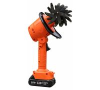 Fraise à sol sans fil 2-en-1 avec manche télescopique, 1,3 m