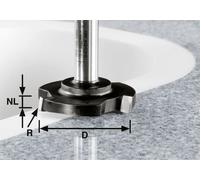 Festool Fraise à surfacer HW D 52/R1ss S12 Ø 52 mm queue de 12 mm - 492701