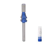 Fraise à tige de 1/4 pouce pour défonceuse, fraise de menuiserie pour découpe et façonnage, fraise à pointe en carbure de tungstène avec ligne de traçage et finition brillante,