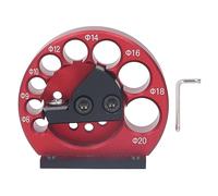 Fraise à tourillons, outil de fraisage de précision réglable pour le travail du bois, alliage d'aluminium, 8 trous de 8 à 20 mm, 1 pièce, avec lame en carbure et clé.