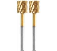 Fraise Acier Dremel Max 115, 7,8mm Cylindrique, Revêtement Titane, Lot de 2, Haute Longévité