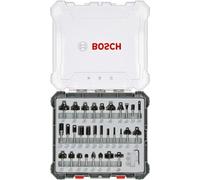 Fraise Bois Coffret 30 pièces, Queue 6 mm, Carbure, Pour Bois Tendre/Dur/Composite, BOSCH