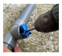Fraise carbure extracteur ébavureuse de tube PVC 40 TIVOLY - 10333244000