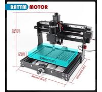 Fraise CNC - Puissance : 500 W - Zone de travail : 300 x 200 x 73 mm - Matériau : Métal - Contrôle : GRBL