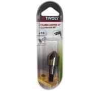 Fraise conique - TIVOLY - pour logement tête de vis - D: 19 mm