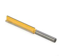 Fraise de défonceuse droite extra longue en carbure C2 | queue de 1/4 pouce, diamètre de 3/8 pouce, pour le travail du pour bois, pour la menuiserie et pour la fabrication de