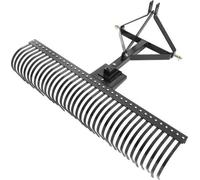 Fraise de relevé de terrain pour tracteur - Attache à 3 points - Largeur de travail : 183 cm - 36 lames - Pour pelouse et jardin