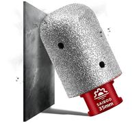 Fraise Diamantée 35mm pour Agrandir Meuler et Façonner les Trous Existants dans Carrelage Porcelaine Céramique Marbre Granit Maçonnerie Pierre Comptoirs Fraise Diamantée à Doigt （M14 Filetage）