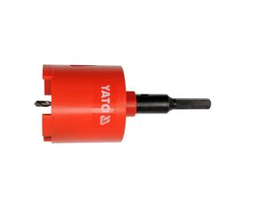 Fraise diamantée à queue avec queue et foret pilote Yato YT-6046; 82 mm