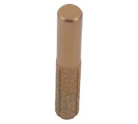 Fraise Diamantée Brasée 6.35mm pour Pierre et Marbre(12.7 * 13.5 * 75mm) | Technologie brasée, durée de vie doublée, pour marbre et pour granit, queue 6.35mm, finition or