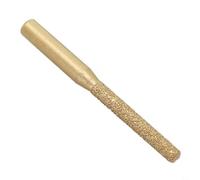 Fraise Diamantée Brasée 6.35mm pour Pierre et Marbre(6.35 * 5 * 65mm) | Technologie brasée, durée de vie doublée, pour marbre et pour granit, queue 6.35mm, finition or