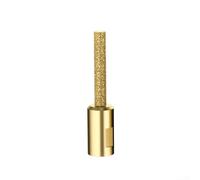 Fraise droite pour m10 10mm brasée pour sous pour vide Fraise(6mm) | pour m10 fileté, 6mm diamètre, pour idéal pour carrelage, marbre, précise éclats