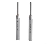 Fraise Droite pour tct Double Tranchant 1/4" pour Ébavureuse, Net | Fraise pour carbure longue durée, pour accessoire défonceur, Lame usinage panneau pour précis