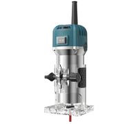 Fraise électrique pour bois - Défonceuse manuelle - 6 vitesses, 800 W, 220 V - Fraiseuse de bord - Portable - Mandrin de 6,35 mm