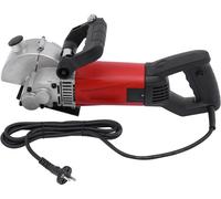 Fraise électrique pour rainures murales - Fraiseuse pour découpes dans le béton - 220V, 2800W - 7000 tr/min - 5 disques - Portative, avec pompe à eau intégrée