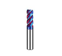 Fraise en alliage d'acier au tungstène HRC65, 4 lames, revêtement bout très dur, à fond plat allongé acier inoxydable, 1 pièces(16X45X16X100)