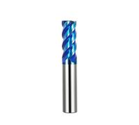 Fraise en carbure HRC60 à tige de 8 mm et 10 mm, 1 à 12 mm, 4 cannelures, for machine CNC, outil de fraisage des métaux, routeur CNC(D16xD16x45x100L)