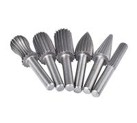 Fraise-fraise rotative KATUR, Fraise pour toupie ronde, carbure de tungstène cylindrique, Foret pour meulage de gravure sur tige ronde de 6mm, Diamètre de coupe de 12.7mm pour outil rotatif