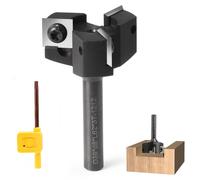 Fraise hélicoïdale de 8 mm, à 3 hélices, avec lames en carbure de tungstène interchangeables pour le bois