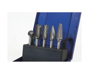Fraise métallique sur tige Ø tête 12,7mm - coffret PVC de 5 pcs DRAKKAR TOOLS - 15521