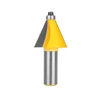 Fraise pour chanfreiner les bords, Chanfrein biseauté routeur Bit 1 5 6 pièces plusieurs tailles tige 11.25-45 degrés coupe-bois(6.35x26.3)