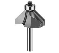 Fraise pour chanfreiner les bords, Outil de coupe fraisage menuiserie plusieurs tailles mèche routeur formant un bord chanfrein à 45 degrés(6.35mmx31mm)