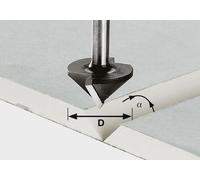 Fraise pour plaques de plâtre Festool HW, queue de 8 mm, HW S8, D32/90° | 491001