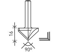 Fraise pour plaques de plâtre HW avec queue de 8mm FESTOOL HW S8 D32/90° - 491001