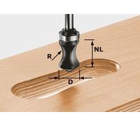 Fraise pour poignée moulurée HW avec queue de 8mm FESTOOL HW S8 R16/NL32 - 491033