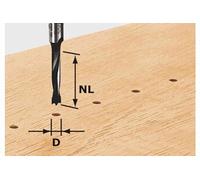 Fraise pour tourillons HW avec queue de 8mm HW S8 D5/30 Z - 491066