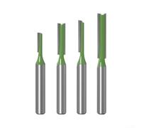 Fraise Routeur Carbure 6mm Acier 4pcs Gravure pour bois Fraise | Acier pour robuste, pointe carbure YG8, gravure précise, rainurage propre, 4 assorties